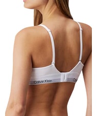 CALVIN KLEIN CK Reggiseno bralette cotone stretch - Reggiseni Donna