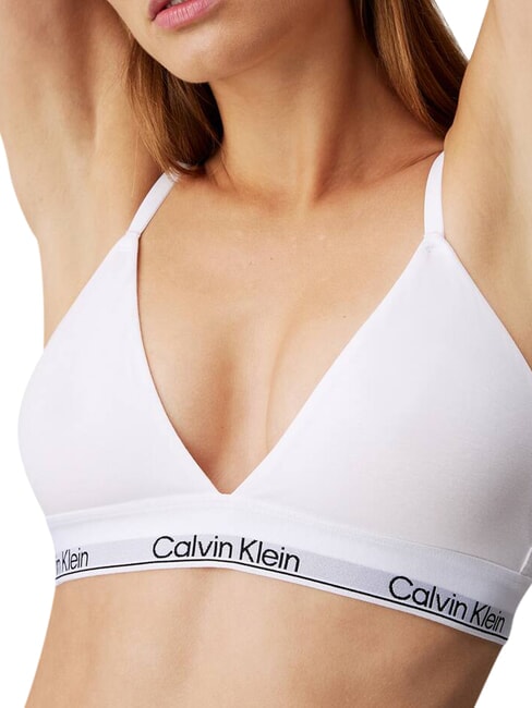CK Reggiseno bralette cotone stretch white - Reggiseni Donna
