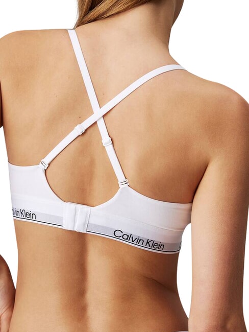 CK Reggiseno bralette cotone stretch white - Reggiseni Donna