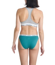 CALVIN KLEIN CLASSIC Slip 100% cotone green - Slip Donna - 2
