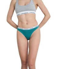 CALVIN KLEIN CLASSIC Slip 100% cotone green - Slip Donna - 4
