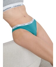 CALVIN KLEIN CLASSIC Slip 100% cotone green - Slip Donna - 5