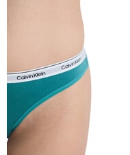 CALVIN KLEIN CLASSIC Slip 100% cotone green - Slip Donna - 6