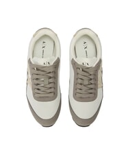 ARMANI EXCHANGE DROP MICROSUEDE Sneakers con logo laterale dust+salt rose - Scarpe Donna - 4