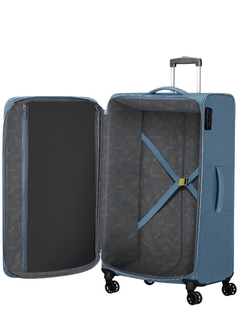 AIR WAVE Trolley Medio, espandibile coronet blue/lime - Trolley Semirigidi