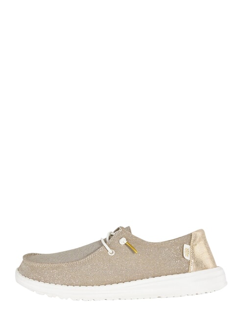 WENDY METALLIC SPARKLE Scarpa easy on in tessuto glitterato gold - Scarpe Donna
