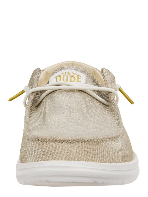 WENDY METALLIC SPARKLE Scarpa easy on in tessuto glitterato gold - Scarpe Donna