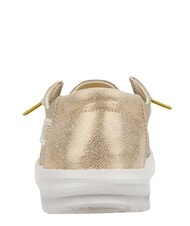 HEY DUDE WENDY METALLIC SPARKLE Scarpa easy on in tessuto glitterato gold - Scarpe Donna - 5