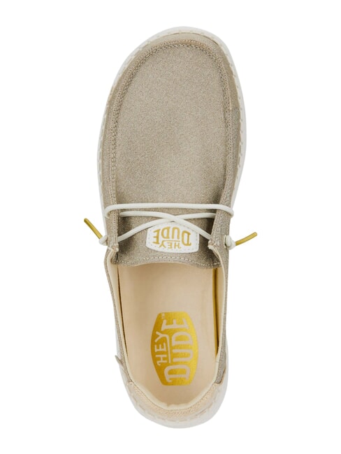 WENDY METALLIC SPARKLE Scarpa easy on in tessuto glitterato gold - Scarpe Donna