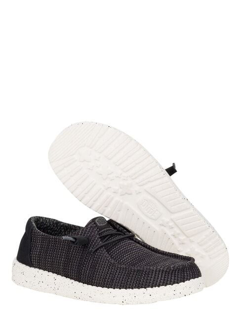 WENDY STRETCH SOX Mocassini in tessuto stretch black/white - Scarpe Donna