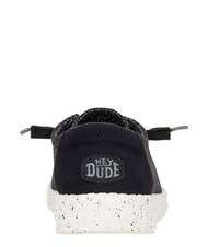 HEY DUDE WENDY STRETCH SOX Mocassini in tessuto stretch black/white - Scarpe Donna - 5