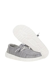 HEY DUDE WENDY STRETCH SOX Mocassini in tessuto stretch light grey - Scarpe Donna - 3