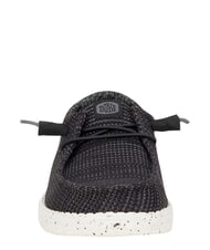 HEY DUDE WENDY STRETCH SOX Mocassini in tessuto stretch black/white - Scarpe Donna - 4