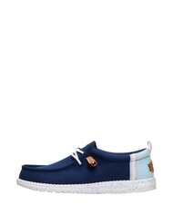 HEY DUDE WALLY SUMMER LINEN Mocassini navy blazer/multi - Scarpe Uomo - 2