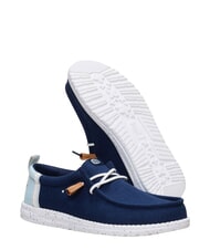 HEY DUDE WALLY SUMMER LINEN Mocassini navy blazer/multi - Scarpe Uomo - 3