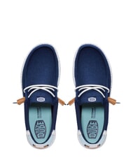 HEY DUDE WALLY SUMMER LINEN Mocassini navy blazer/multi - Scarpe Uomo - 6