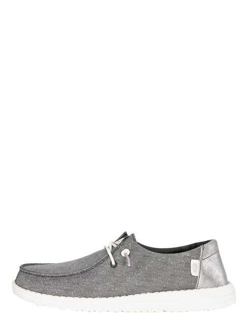 WENDY METALLIC SPARKLE Scarpa easy on in tessuto glitterato charcoal - Scarpe Donna