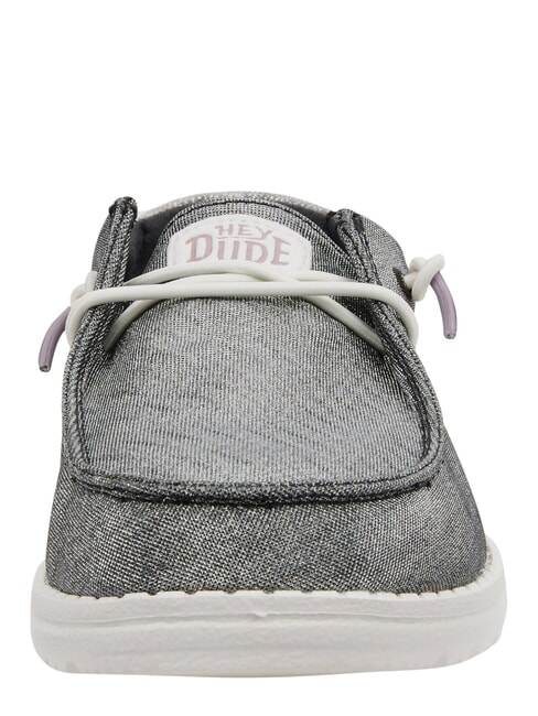 WENDY METALLIC SPARKLE Scarpa easy on in tessuto glitterato charcoal - Scarpe Donna