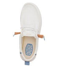 HEY DUDE WALLY SUMMER LINEN Mocassini white/stone grey - Scarpe Uomo - 6
