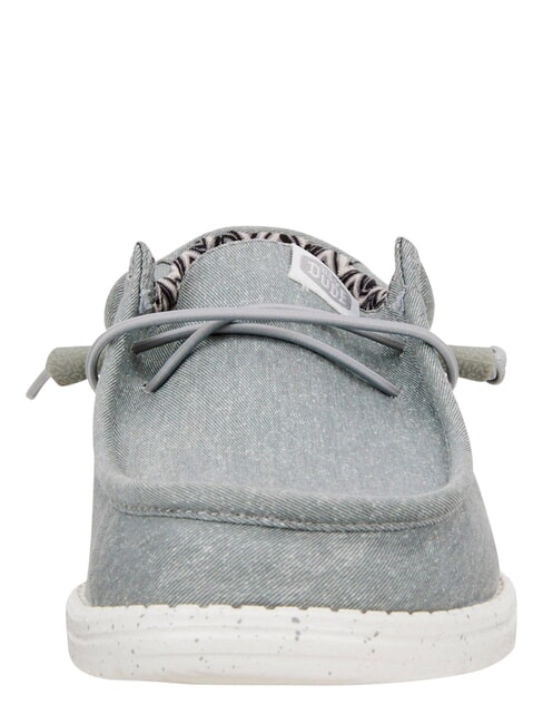 WALLY CANVAS M Mocassini easy-on in tela light grey - Scarpe Uomo