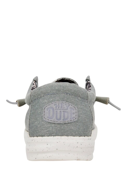 WALLY CANVAS M Mocassini easy-on in tela light grey - Scarpe Uomo