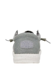 HEY DUDE WALLY CANVAS M Mocassini easy-on in tela light grey - Scarpe Uomo - 5