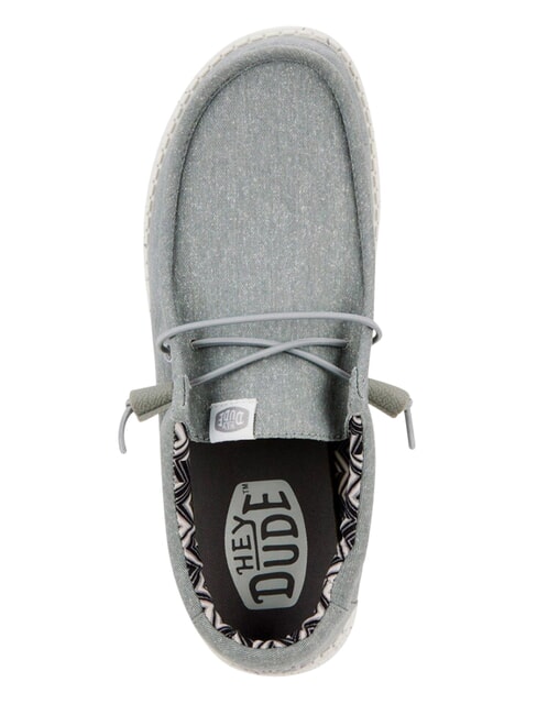WALLY CANVAS M Mocassini easy-on in tela light grey - Scarpe Uomo