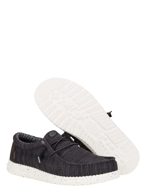 WALLY STRETCH SOX Mocassini in tessuto mesh black/white - Scarpe Uomo