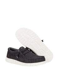 HEY DUDE WALLY STRETCH SOX Mocassini in tessuto mesh black/white - Scarpe Uomo - 3