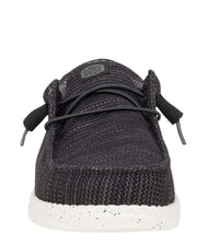 HEY DUDE WALLY STRETCH SOX Mocassini in tessuto mesh black/white - Scarpe Uomo - 4