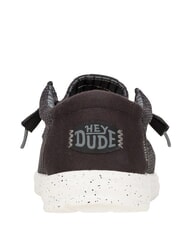 HEY DUDE WALLY STRETCH SOX Mocassini in tessuto mesh black/white - Scarpe Uomo - 5