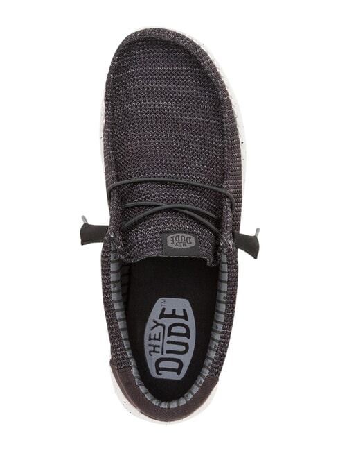 WALLY STRETCH SOX Mocassini in tessuto mesh black/white - Scarpe Uomo