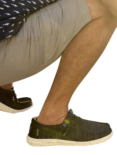 WALLY STRETCH SOX Mocassini in tessuto mesh black/white - Scarpe Uomo