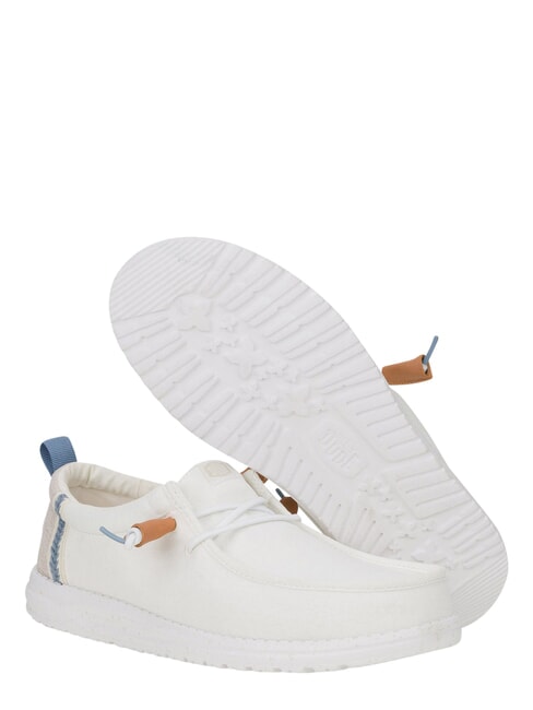 WALLY SUMMER LINEN Mocassini white/stone grey - Scarpe Uomo