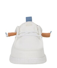 HEY DUDE WALLY SUMMER LINEN Mocassini white/stone grey - Scarpe Uomo - 4