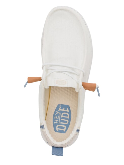 WALLY SUMMER LINEN Mocassini white/stone grey - Scarpe Uomo