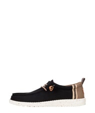 HEY DUDE WALLY SUMMER LINEN Mocassini black/walnut - Scarpe Uomo - 2