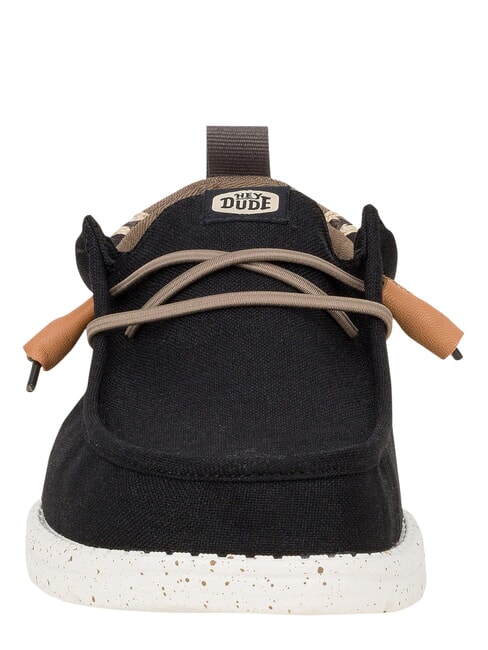 WALLY SUMMER LINEN Mocassini black/walnut - Scarpe Uomo