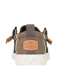 HEY DUDE WALLY SUMMER LINEN Mocassini black/walnut - Scarpe Uomo - 5