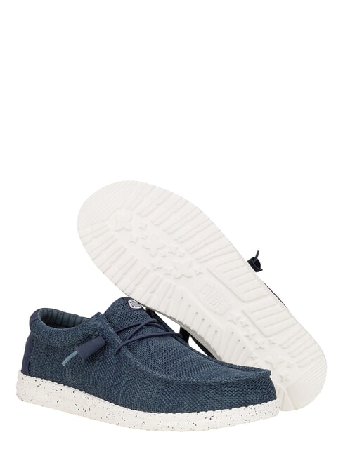 WALLY STRETCH SOX Mocassini in tessuto mesh navy - Scarpe Uomo