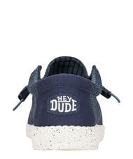 HEY DUDE WALLY STRETCH SOX Mocassini in tessuto mesh navy - Scarpe Uomo - 5