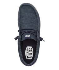 HEY DUDE WALLY STRETCH SOX Mocassini in tessuto mesh navy - Scarpe Uomo - 6