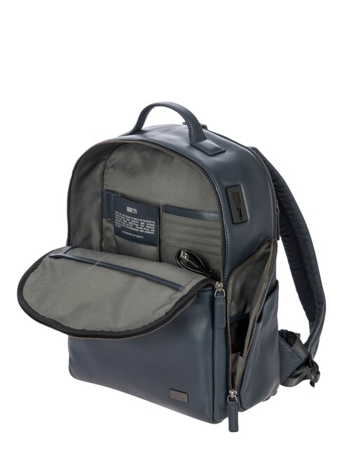 TORINO Zaino porta PC 15", in pelle navy - Zaini da lavoro porta PC