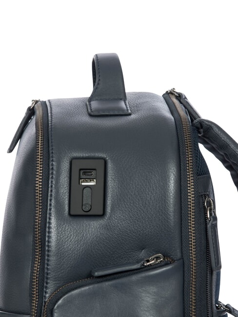 TORINO Zaino porta PC 15", in pelle navy - Zaini da lavoro porta PC