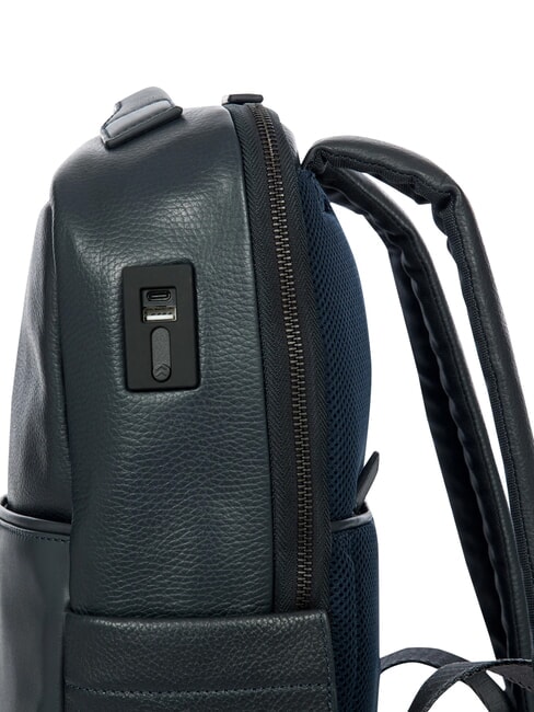 TORINO Zaino porta PC 14", in pelle navy - Zaini da lavoro porta PC