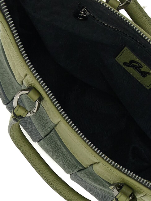 G3 PLUS L Borsa shopping trasformabile, in pelle prezzemolo/olive green/abete - Borse Donna