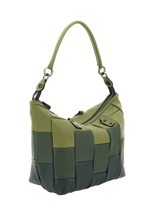 G3 PLUS L Borsa shopping trasformabile, in pelle prezzemolo/olive green/abete - Borse Donna