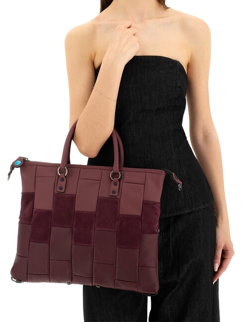 G3 PLUS L Borsa shopping trasformabile, in pelle chianti - Borse Donna