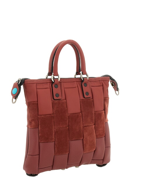 G3 MINI M Borsa trasformabile, in pelle terracotta - Borse Donna