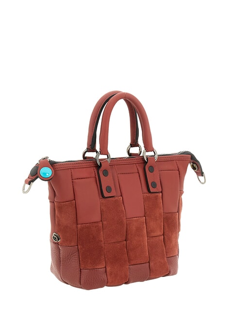 G3 MINI M Borsa trasformabile, in pelle terracotta - Borse Donna